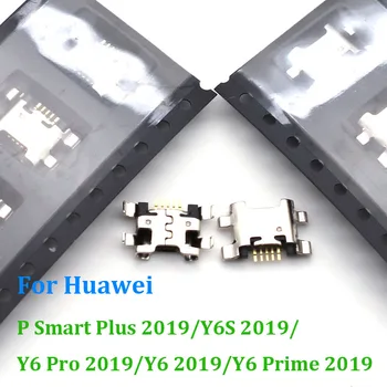 10-100pcs uchun P Smart Plus 2019/Y6S 2019/Y6 Pro 2019 / Y6 2019 / Y6 Bosh 2019 mikro USB Dock zaryadlovchi zaryadlash porti ulagichi