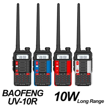 2023 yangi Baofeng radio Talkie uv 10R 10 Vt uzoq masofali 128 kanal VHF UHF ikki tarmoqli ikki tomonlama CB jambon radio FM translyatsiyasi