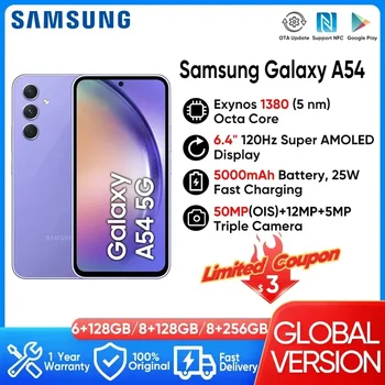 2023 yangi Samsung Galaxy A54 5G smartfon Exynos 1380 6.4 