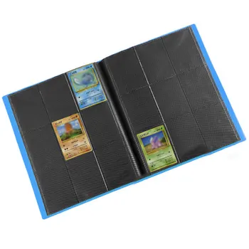 A4 portativ savdo kartasi Binder 9 Pocket Betmen Collection Notebook Pokemon o'yin kartalari to'plami uchun 360 ta kartani ushlab turing