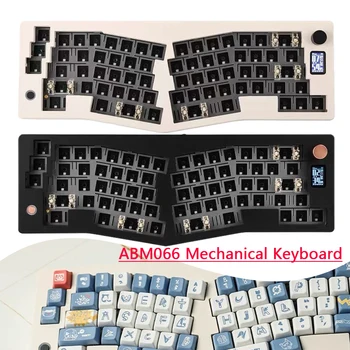ABM066 mexanik klaviatura Alice-dasturlashtiriladigan simli/BT/2.4 gigagertsli simsiz RGB orqali derazalar uchun/ Macos/Ios / Android