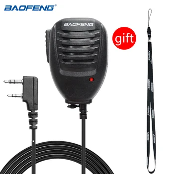 Baofeng radio Talkie UV-5R UV-10R BF-888S BF-82 UV-S9 Plus aksessuarlari uchun Original yangi Baofeng portativ mikrofon Spikeri mikrofon