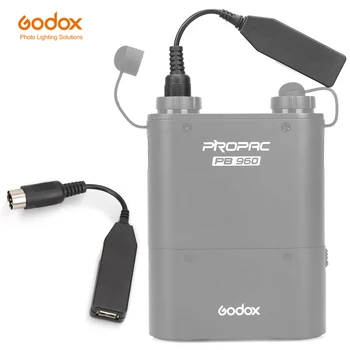Godox PB-aqlli mobil telefon noutbuk uchun USB PROPAC PB960 batareya to'plami quvvat konvertori kabeli (trek raqamiga ega)