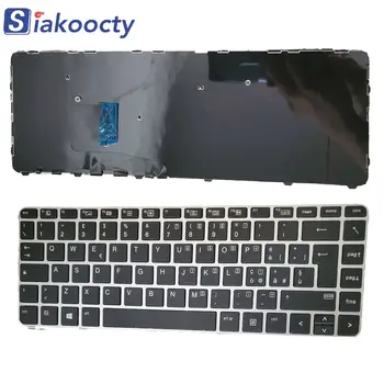 HP EliteBook uchun yangi 745 G3 745 G4 840 G3 840 G4 klaviatura ramka bilan kumush