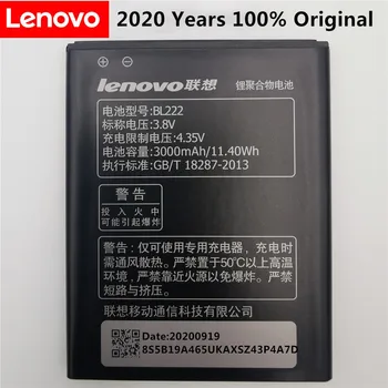 Lenovo S2020 batareyasi uchun 660 batareyasi BL222 3000mAh Lenovo S660 S668T aqlli telefoni uchun katta quvvatli Li-ion batareyasini almashtirish+