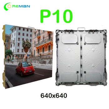 maxsus led belgisi p10 tashqi quyma alyuminiy shkafi led displey ijarasi ekrani 960x960 mm
