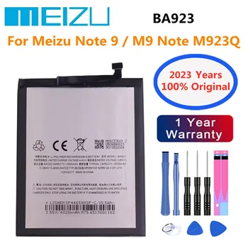Meizu 100% MeFor uchun Original BA923 batareyasi Meizu Note 9 / M9 Eslatma M923Q M923H 4000mAh smartfoni yuqori sifatli batareya + Asboblar