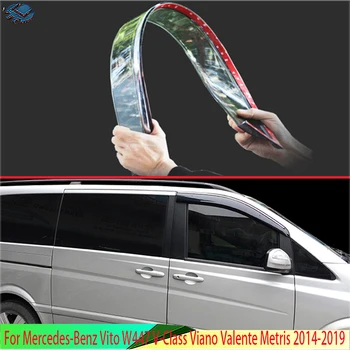 Mercedes-Benz Vito V447 V-sinf Viano Valente Metris uchun 2014-2019 oyna shamol qaytargich Visor yomg'ir/Sun Guard Vent 2pcs 2015 