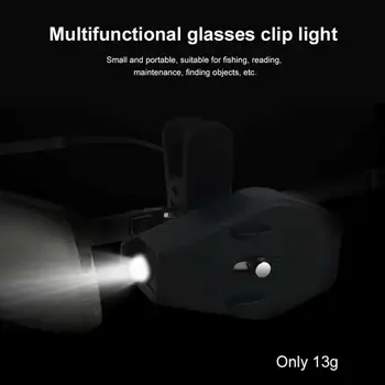 Mini LED yorug'lik 360 daraja aylantirish o'qish chiroqi lager baliq ovlash uchun LED chiroq yugurish shlyapa klipi ochiq havoda