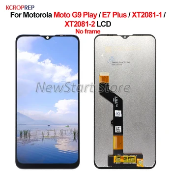 Motorola Moto G9 uchun Motorola Moto E7 Plus XT2081-1 XT2081-2 lcd displey sensorli ekran Digitizer Assambleyasi uchun LCD Play