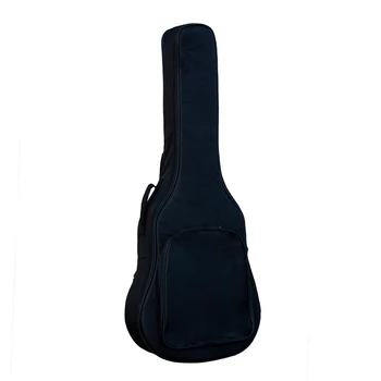 Qora qalinlashtiruvchi akustik gitara sumkasi 36/40/41 dyuymli suv o'tkazmaydigan portativ ikki tasmali gitara ryukzaki