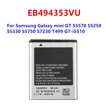 Samsung Galaxy mini GT S494353 uchun EB1200VU almashtirish batareya 5570mah s5250 S5330 S5750 S7230 T499 GT-i5510