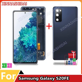 Samsung Galaxy S20 FE 4G SM-G780 S20 FE 5G SM-G7810 displeyi uchun AMOLED sensorli ekranli Ditigitizer to'plamini S20fe uchun almashtirish