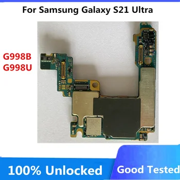 Samsung Galaxy S21 anakart uchun original Unlocked G991U G998U G991B G998B/Ultra-256GB G996B G990F mantiq Kengashi to'liq Chips 128G