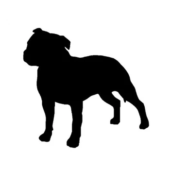Staffordshire Bull Terrier it Butr Lover hayvon naqshli avtomobil stikeri oyna avtomobil mototsikllari uchun vinil,12cm*11cm