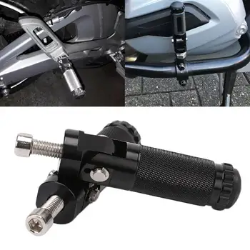 Universal 2pcs / Set Black Sliver CNC alyuminiy mototsikl motorli velosiped katlanadigan oyoq tayanchi oyoq Peg pedallari orqa pedallar to'plami qismlari