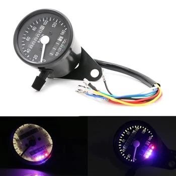 Universal mototsikl Spidometer Odometer o'lchov LCD amp o'zgartirish metr bilan ikki tezligi metr
