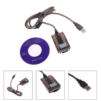 USB 2.0 USB 2.0 RS232 RS-232 DB9 com Serial Port qurilma Converter Adapter kabel uchun, samarali PL2303 F19E