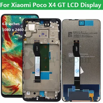 Xiaomi Poco X6.6 GT lcd uchun 4 dyuymli original LCD displey Xiaomi Poco X4 GT lcd uchun sensorli ekranli Digitizer zaxira qismlari